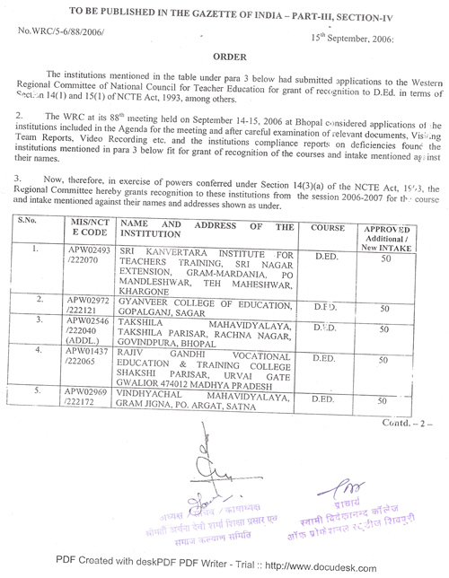 Management college in Shivpuri, Computer college, Degree college in Shivpuri